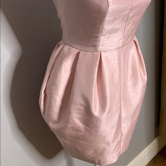 Anthropologie Keepsake Label Pink Satin Mini Dress - Picture 3 of 6